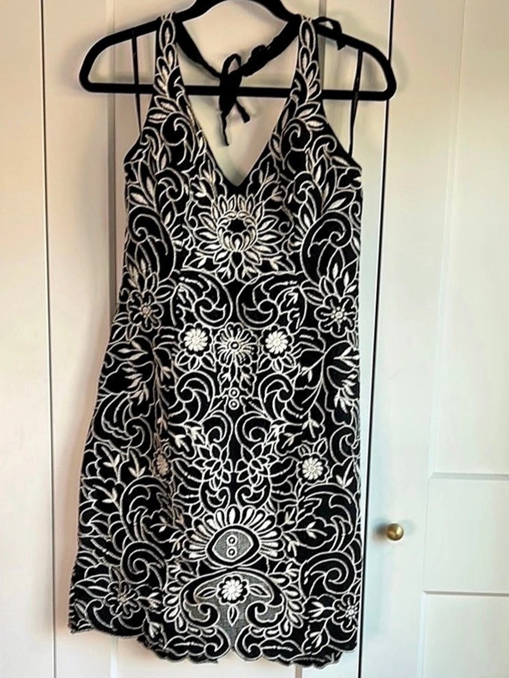 Sue Wong Nocturne Floral Halter Dress